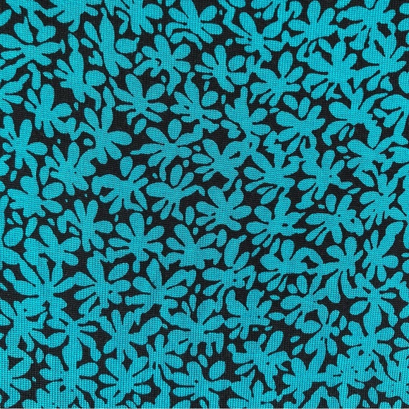 DIANE VON FURSTENBURG Classic Silk Wrap Dress Julian Two Teal Floral 12 - Picture 5 of 9